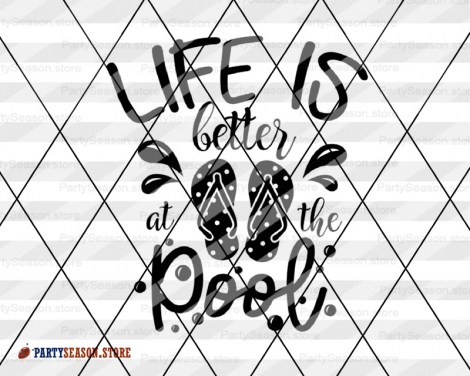 Life is better at the pool 24 Party Season store